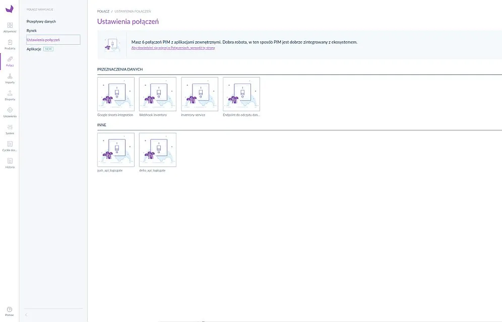 Integrations settings in Akeneo PIM