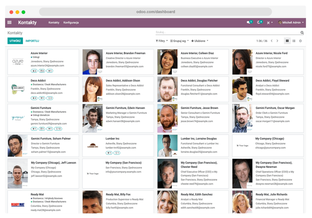 Odoo page banner