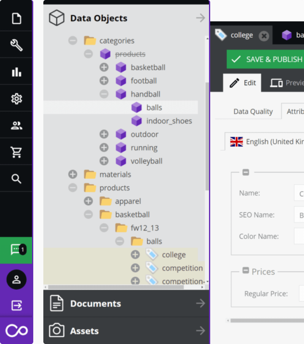 Pimcore Admin-Panel