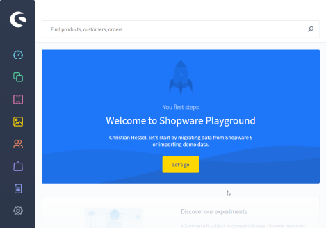 Shopware admin panel