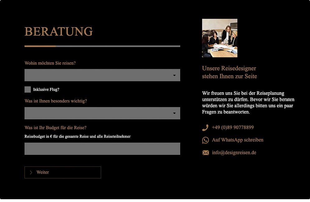 Designreisen Formular