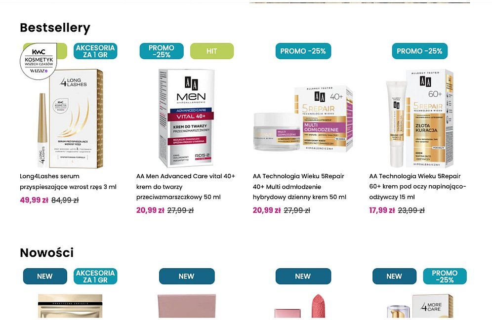 Oceanic product listing